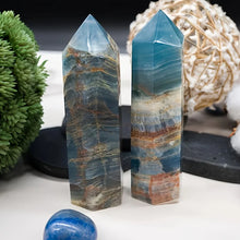 Load image into Gallery viewer, 1PC Natural Blue Onyx Crystal Obelisk for Healing