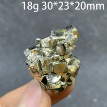 Load image into Gallery viewer, 1PC Natural Raw Pyrite Crystal Mineral Specimen with Quartz for Healing