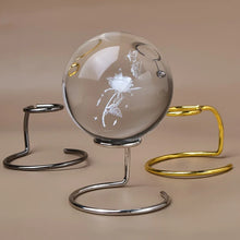 Load image into Gallery viewer, 1PC Simple Round Crystal Sphere Metal Base Home Decor