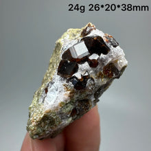 Load image into Gallery viewer, 1PC Natural Dark Brown Andradite Garnet Cluster Raw Crystal Mineral Specimen Home Decor