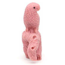 Load image into Gallery viewer, 5.3" Parrot Statue Natural Pink Opal Hand Carving Home Decor