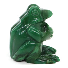 Load image into Gallery viewer, 2.7" Thinking Frog Natural Africa Green Jade Crystal Carving for Healing
