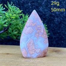 Load image into Gallery viewer, 1PC Natural Rare Pink Agate Geode Crystal Free Form Torch Specimen Home Decor