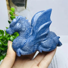 Load image into Gallery viewer, 1PC Natural Blue Aventurine Dragon Carving