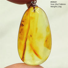 Load image into Gallery viewer, Natural Baltic Amber Teardrop Pendant – Premium Genuine Yellow Amber Necklace Gift