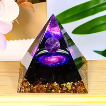 Load image into Gallery viewer, 1PC Relieve Stress and Attract Wealth Amethyst Crystal Ball Pyramid