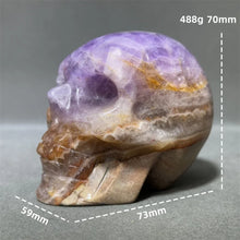 Load image into Gallery viewer, Natural Fantasy Amethyst Skull Carving Home Decor