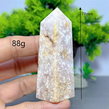 Load image into Gallery viewer, 1PC Natural Pink Flower Agate Obelisk for Healing