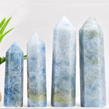 Load image into Gallery viewer, Natural Celestite Crystal Obelisk for Calming Energy Meditation Spiritual Decor