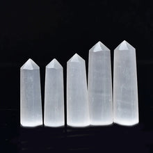 Load image into Gallery viewer, 1PC Natural Selenite Crystal Healing Obelisk