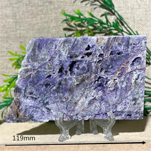 Load image into Gallery viewer, Druzy Sphalerite Crystal Slab Display – Natural Mineral Specimen Slice with Stand for Collection &amp; Home Decor