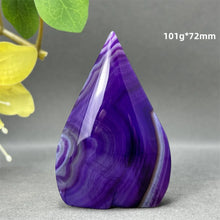 Load image into Gallery viewer, 1PC Natural Mineral Purple Agate Crystal Free Form Torch Home Decor