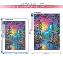 Load image into Gallery viewer, 5D Diamond Art Painting Aurora Landscape Mosaic Embroidery Cross Stitch Kit Full Round Rhinestone DIY Wall Home Decor