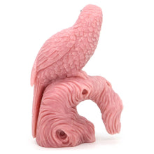 Load image into Gallery viewer, 5.3" Parrot Statue Natural Pink Opal Hand Carving Home Decor