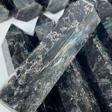 Load image into Gallery viewer, 1PC Natural Astrophyllite Quartz Mineral Specimen Obelisk for Healing