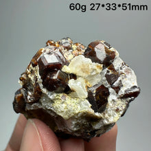 Load image into Gallery viewer, 1PC Natural Dark Brown Andradite Garnet Cluster Raw Crystal Mineral Specimen Home Decor