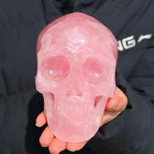 Load image into Gallery viewer, 1PC High-Quality Rose Quartz Skull Carving