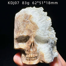 Load image into Gallery viewer, Natural Clear Quartz Skull Carving Mineral Specimen Unpolished Cluster