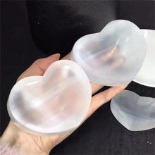 Load image into Gallery viewer, 1PC Large Natural Selenite Bowl White Gypsum Heart