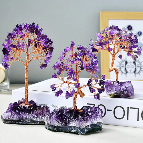 Amethyst Crystal Gemstone Tree