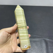 Load image into Gallery viewer, Natural Afghan Jade Crystal Obelisk – Polished Point Tower Wand for Collection &amp; Home Decor