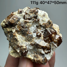 Load image into Gallery viewer, 1PC Natural Dark Brown Andradite Garnet Cluster Raw Crystal Mineral Specimen Home Decor