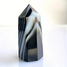 Load image into Gallery viewer, 1PC Natural Black Agate Obelisk for Healing