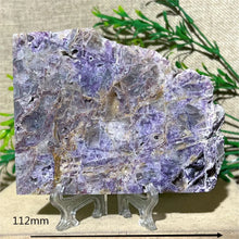 Load image into Gallery viewer, Druzy Sphalerite Crystal Slab Display – Natural Mineral Specimen Slice with Stand for Collection &amp; Home Decor