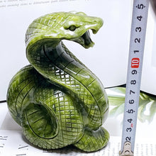 Load image into Gallery viewer, Natural Ophiolite Snake Carving fHome Decor