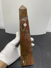 Load image into Gallery viewer, Natural Ocean Jasper Crystal Point Wand – Large Quartz Mineral Specimen for Collection &amp; Home Decor