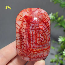 Load image into Gallery viewer, 1PC Natural Dragon Pattern Agate Palm Stone Polished