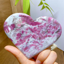 Load image into Gallery viewer, High Quality Natural Pink Tourmaline Smoky Quartz Lepidolite Crystal Heart