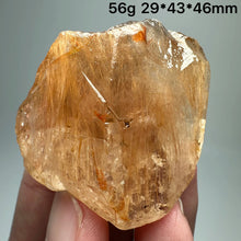 Load image into Gallery viewer, 1PC Natural Brazilian Gold Rutilated Quartz Crystal and Hematite Symbiosis Mineral Specimen Home Decor