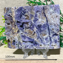 Load image into Gallery viewer, Druzy Sphalerite Crystal Slab Display – Natural Mineral Specimen Slice with Stand for Collection &amp; Home Decor