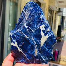 Load image into Gallery viewer, Natural Large Noble Dark Blue Sodalite Raw Stone Specimen