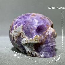 Load image into Gallery viewer, Natural Fantasy Amethyst Skull Carving Home Decor