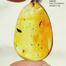 Load image into Gallery viewer, Natural Baltic Amber Teardrop Pendant – Premium Genuine Yellow Amber Necklace Gift