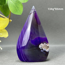 Load image into Gallery viewer, 1PC Natural Mineral Purple Agate Crystal Free Form Torch Home Decor