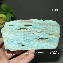 Load image into Gallery viewer, Natural Hemimorphite Mineral Raw Crystal Slice Home Decor
