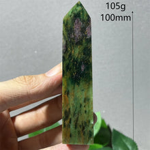 Load image into Gallery viewer, 1PC Natural Ruby Zoisite Emerald Mineral Obelisk for Healing