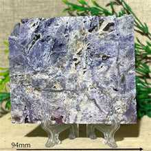 Load image into Gallery viewer, Druzy Sphalerite Crystal Slab Display – Natural Mineral Specimen Slice with Stand for Collection &amp; Home Decor