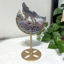 Load image into Gallery viewer, 1PC Natural Sphalerite Wolf Carving Polished Home Decor