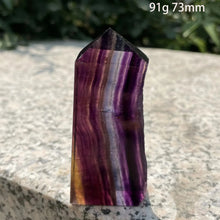 Load image into Gallery viewer, 1PC Natural Fluorite Crystal Polished Obelisk for Healing