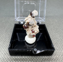 Load image into Gallery viewer, Natural Florescent Hyalite and Garnet Symbiosis Mineral Specimen