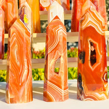 Load image into Gallery viewer, 1PC Natural Red Sardonyx Agate Crystal Obelisk for Healing