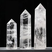 Load image into Gallery viewer, Natural Crystal Wand – Hexagonal Point Stone – Multiple Variants – Healing, Crafts, Home Decor, Gift
