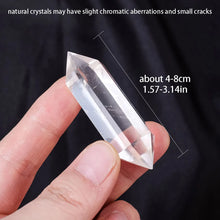 Load image into Gallery viewer, 1PC Natural Clear Quartz Double Point Healing Crystal