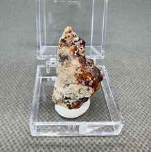 Load image into Gallery viewer, Natural Florescent Hyalite and Garnet Symbiosis Mineral Specimen