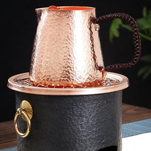 Load image into Gallery viewer, Handcrafted Coffee Mug Vintage Pure Copper Weave Handle Thickened 500ml