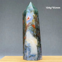 Load image into Gallery viewer, 1PC Natural Aquatic Moss Mineral Quartz Obelisk for Healing